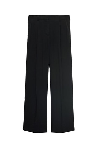 Pantalon wideleg pinces - Noir