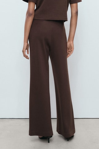 Pantalon droit coton - Marron