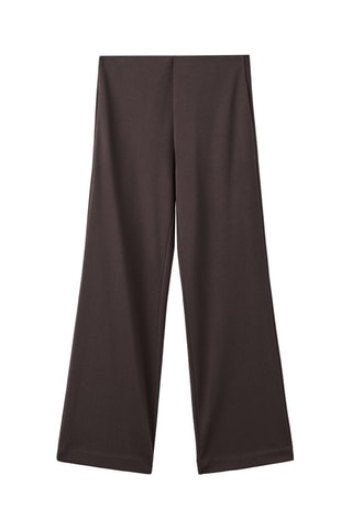 Pantalon droit coton - Marron