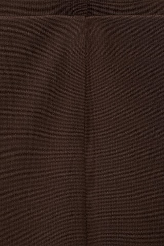 Pantalon droit taille élastique - Marron