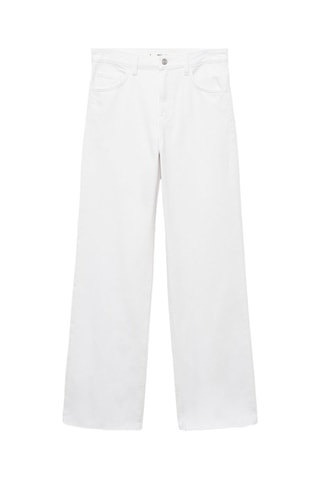 Jean Danila large taille haute - Blanc