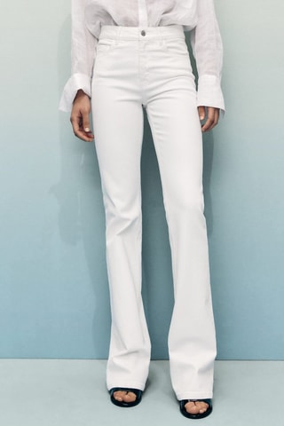 Jean Fiona flare taille normale - Blanc