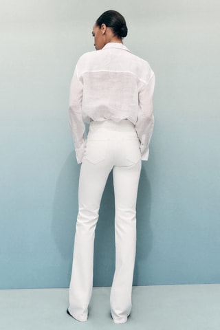 Jean Fiona flare taille normale - Blanc