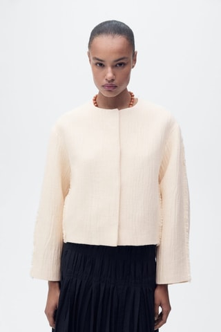 Veste oversize coton - Beige