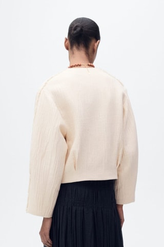 Veste oversize coton - Beige
