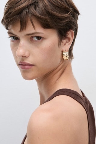 Top maille bretelles - Marron