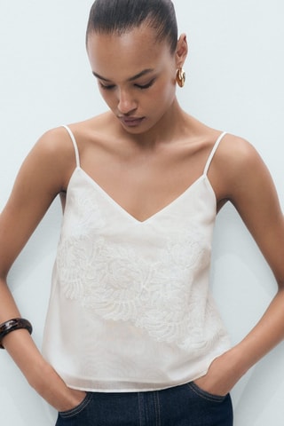 Top - Blanc cassé