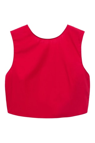 Top crop nœud dos - Rouge
