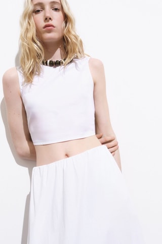 Top crop nœud dos - Blanc