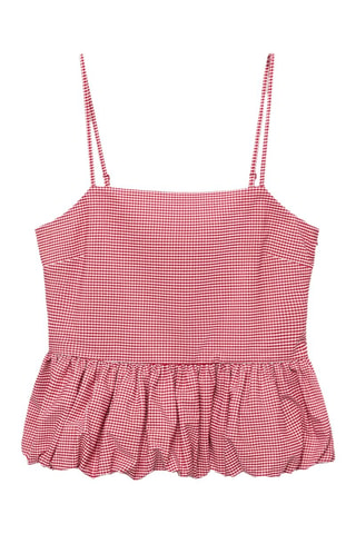 Top vichy - Rouge