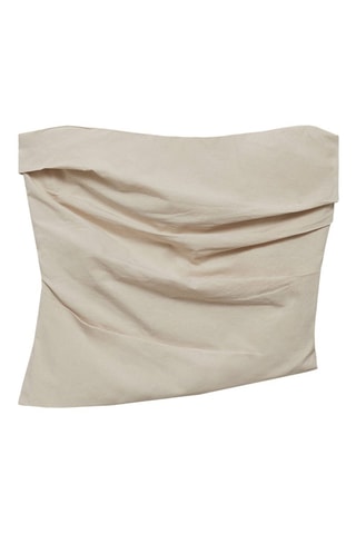 Haut bustier asymétrique - Écru
