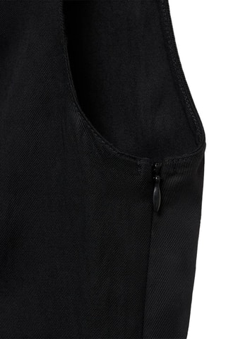 Top péplum lyocell - Noir
