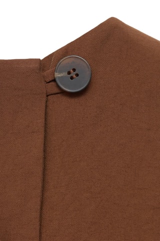 Top crop boutons - Marron