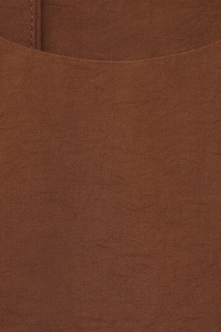 Top crop boutons - Marron