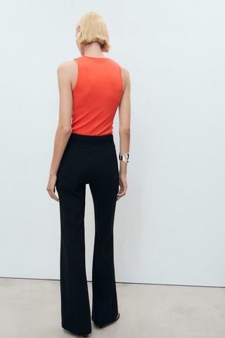 Top maille fine - Orange