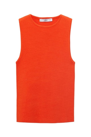 Top maille fine - Orange
