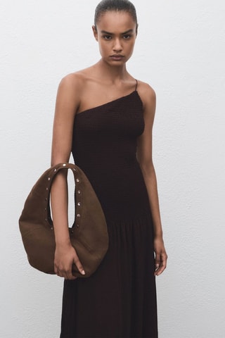 Robe longue - Marron - Marron
