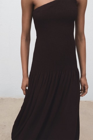 Robe longue - Marron - Marron