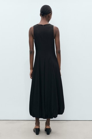Robe longue ballon - Noir
