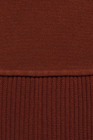 Robe maille combiné asymétrique - Rouge