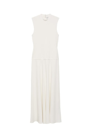 Robe longue combinée - Blanc