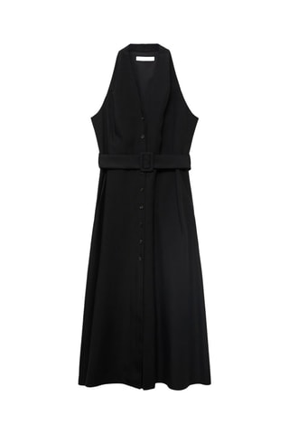 Robe Lyocell ceinture - Noir