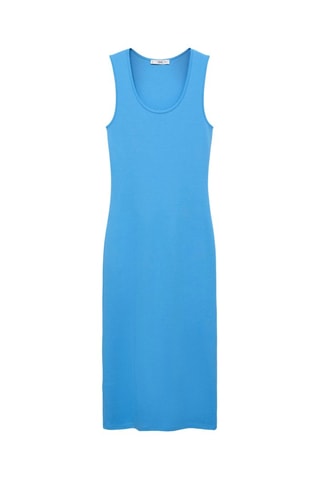 Robe midi ajustée - Bleu
