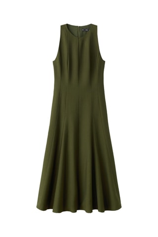 Robe évasé à godets - Kaki