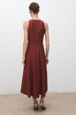 Robe évasé à godets - Orange