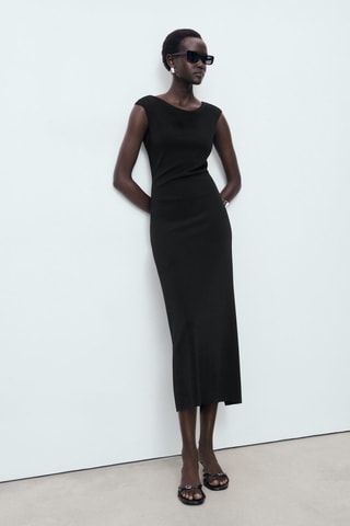Robe dos nu - Noir