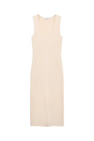 Robe midi ajustée - Ecru