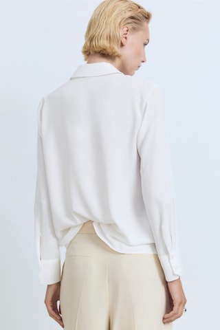 Chemise fluide manches longues - Blanc cassé