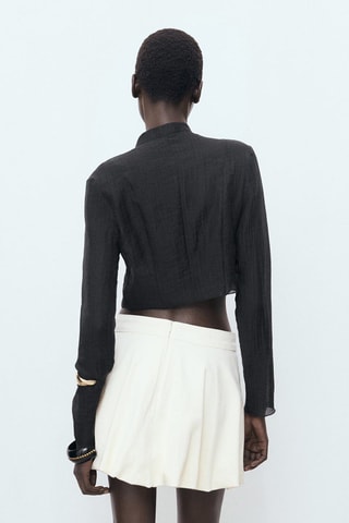 Blouse Lyocell brandebourgs - Noir