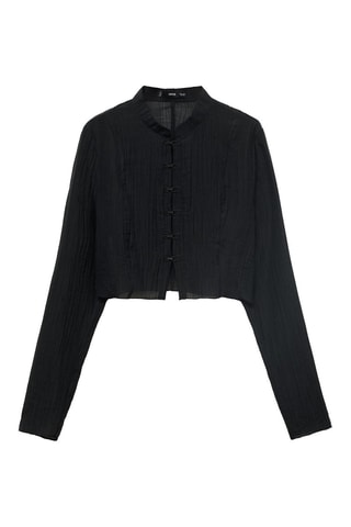 Blouse Lyocell brandebourgs - Noir