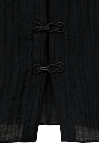Blouse Lyocell brandebourgs - Noir