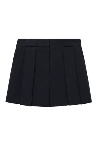 Short de costume à pinces - Noir