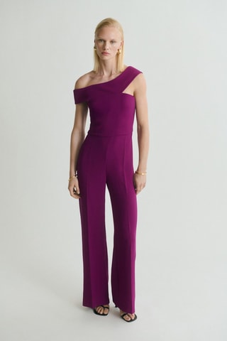 Combinaison à col asymétrique - Violet
