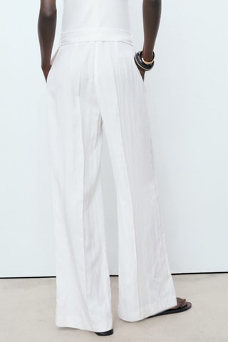 Combinaison assortie avec ceinture - Blanc cassé