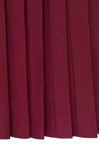 Jupe plissée boucles - Grenat