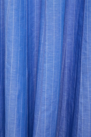 Jupe en lin mélangé rayures - Bleu