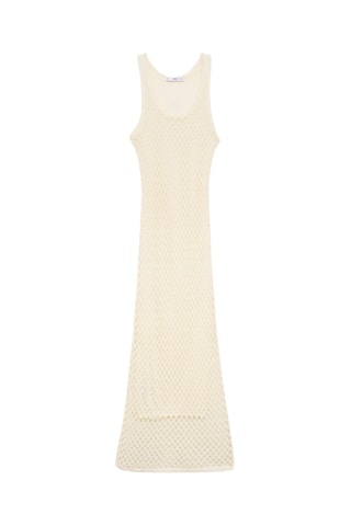 Robe longue crochet - Écru