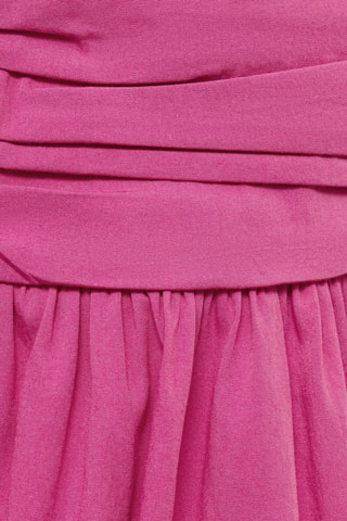 Robe midi bustier - Fuchsia