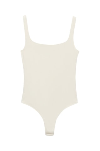 Body ajusté sans manches - Blanc Cassé