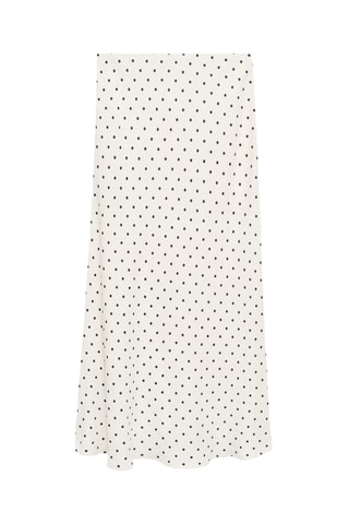 Jupe longue à pois - Blanc Cassé