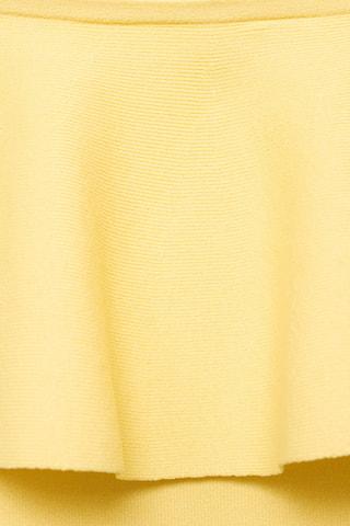 Haut bustier maxi volant - Jaune
