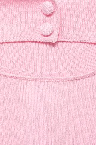 Top maille emmanchures américaines - Rose Pastel