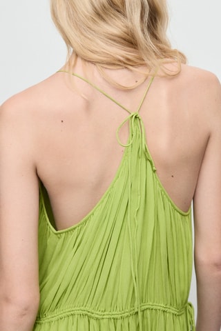 Robe plissée oversize - Vert