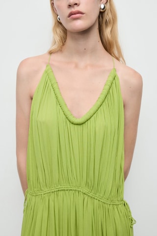 Robe plissée oversize - Vert
