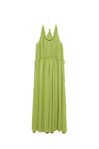 Robe plissée oversize - Vert