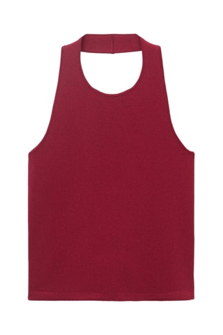 Top maille détail anneau - Lie-de-vin